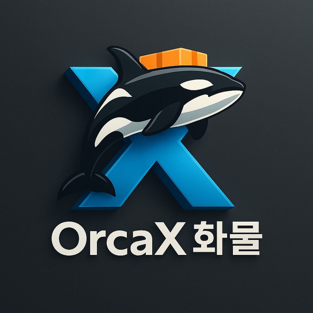 OrcaX 화물 로고