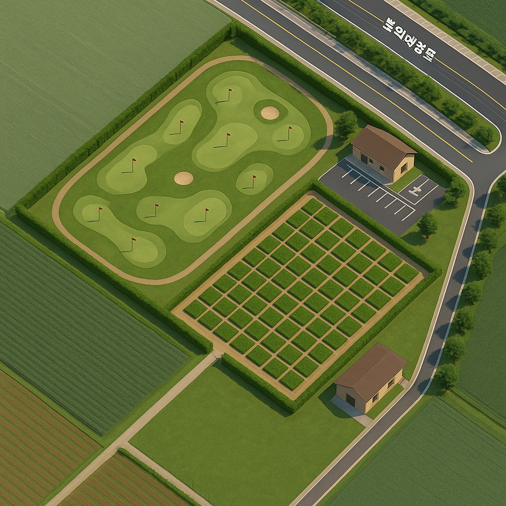 파크골프&주차장&텃밭 평면도
